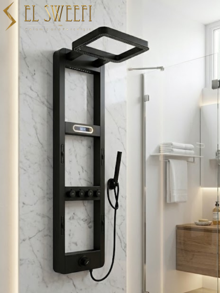 شاور بانل 4 محول شاشة مضيئه سباركل رقم2- 6000 بلاك
