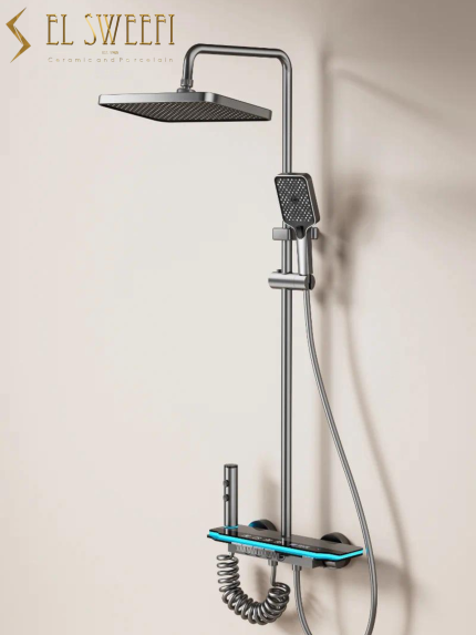 v8 خلاط بيانو بالمسطرة جراي سباركل رقم